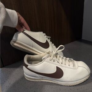 Nike Cortez brown and cream